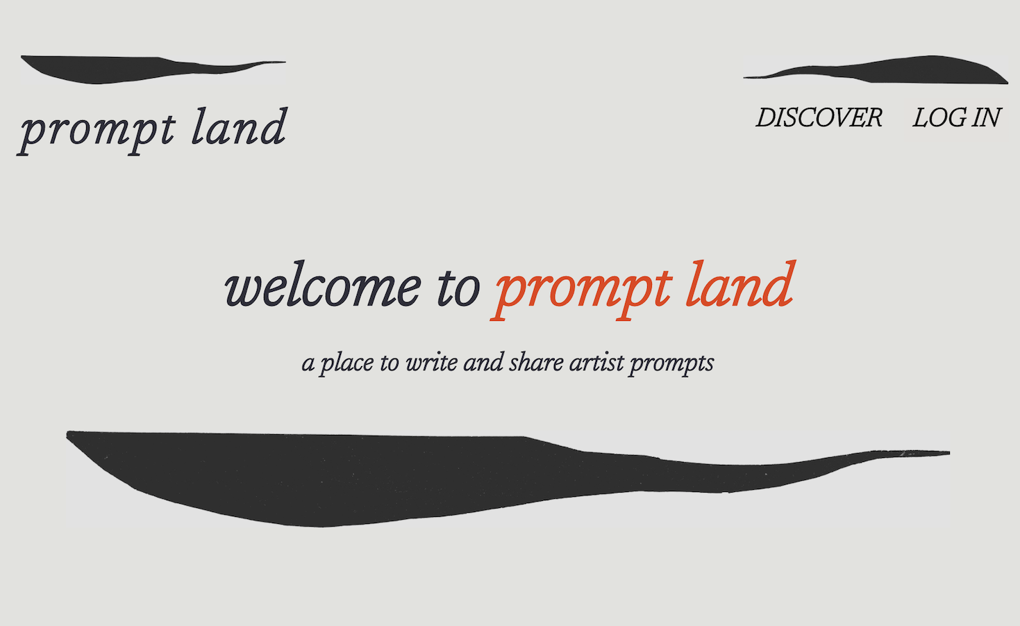 Prompt Land Home Page